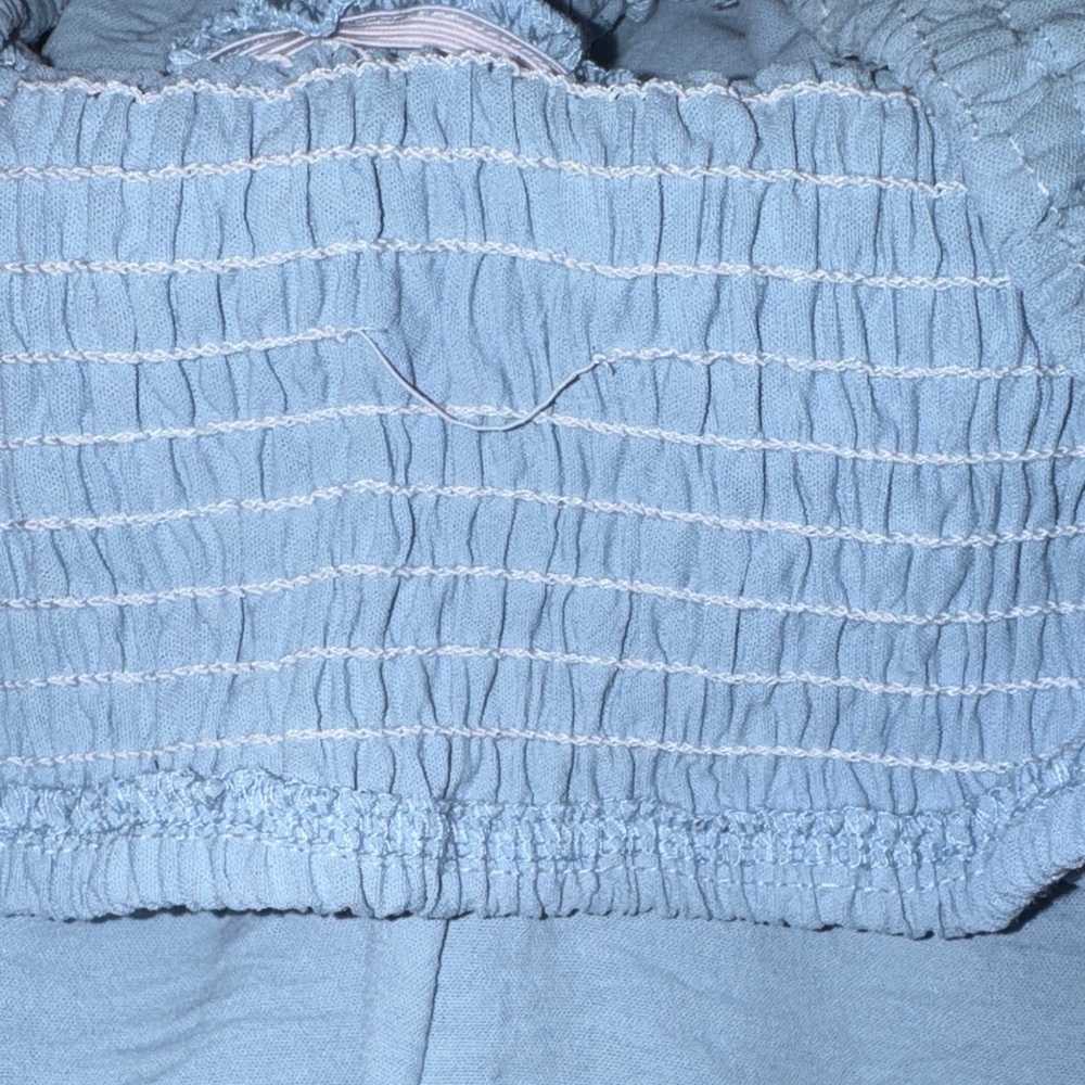 Blue Strapless Top - Picture 3 of 8